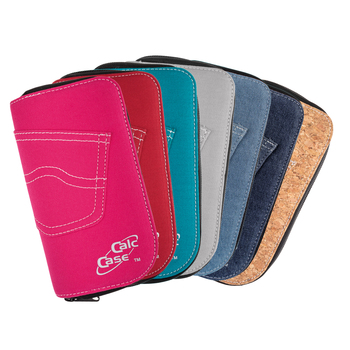 CalcCase Schutztasche im Jeans- oder Kork-Design