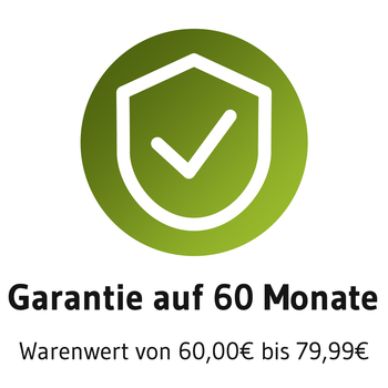 Garantieverlängerung auf 60 Monate