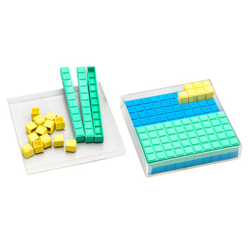 Wissner 10 x 10 cm Satz Hunderterplatten 29-teilig