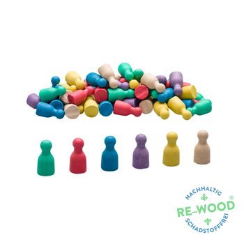 Wissner 60 Spielfiguren, je 10 Stück in 6 Farben