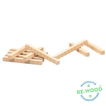 Wissner Dienes Zehnerstäbe 10 Stück naturfarben