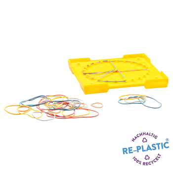 Wissner Geometriebrett gelb 15 cm doppelseitig