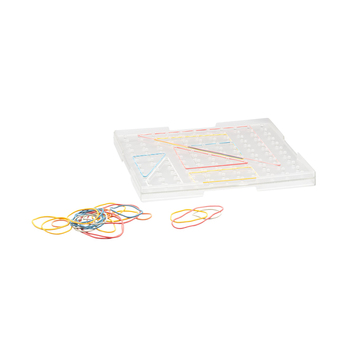 Wissner Geometriebrett groß 23 x 23 cm, transparent und stapelbar