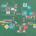 Wissner magnetische Verkehrszeichen 124-teilig