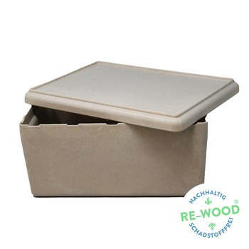 Wissner RE-Wood® Box groß mit Deckel natur