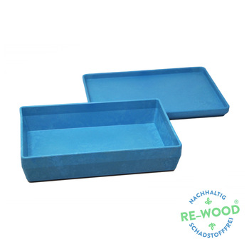 Wissner RE-Wood® Box klein inkl. Deckel blau
