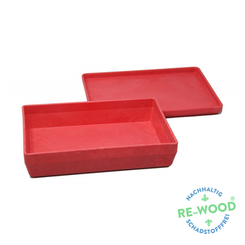 Wissner RE-Wood® Box klein inkl. Deckel rot