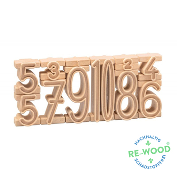 Wissner Stapelzahlen 11-teilig naturfarben
