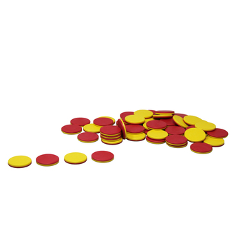 Wissner Wendeplättchen rot/gelb 50 Stück