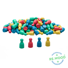 Wissner 100 Spielfiguren, je 25 Stück in 4 Farben