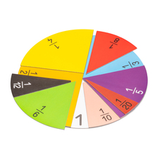 Wissner Bruchrechensatz magnetisch 26 cm Durchmesser, in 10 Farben, 71-teilig